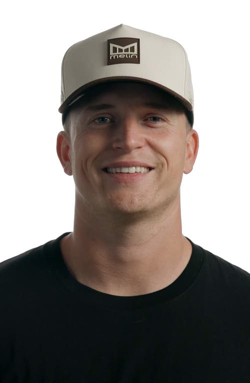 Melin Odysea Stacked Hydro Performance Snapback Hat In Brown