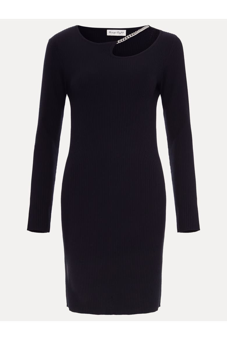 Nia Necklace Mini Dress, Alternate, color, Navy