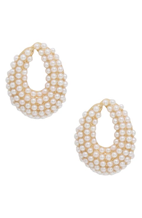 Imitation Pearl Earrings