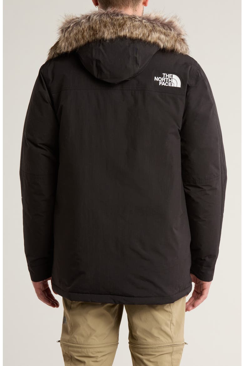 McMurdo Waterproof 600 Fill Power Hooded Down Parka with Faux Fur Trim, Alternate, color, TNF BLACK-NPF