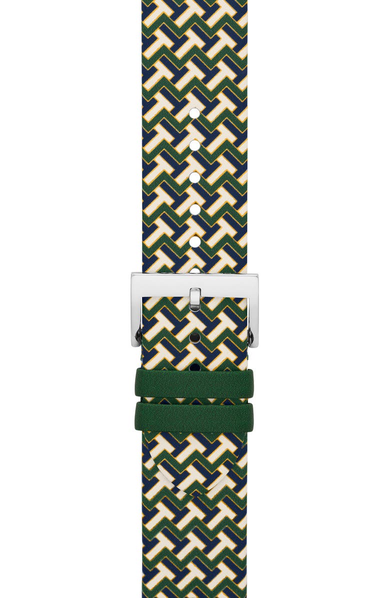Tory Burch T-Zag Leather Strap for Apple Watch<sup>®</sup>, 38mm/40mm, Alternate, color, 