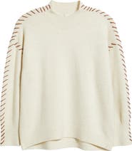 CITY BLUES Lutetia Relaxed Whipstich Sweater