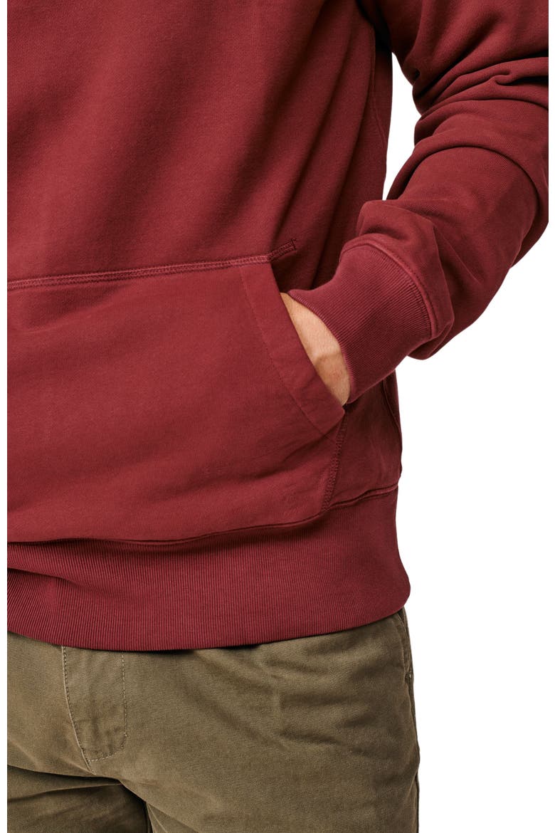 Provost Zip Neck Sweatshirt, Alternate, color, Burgundy