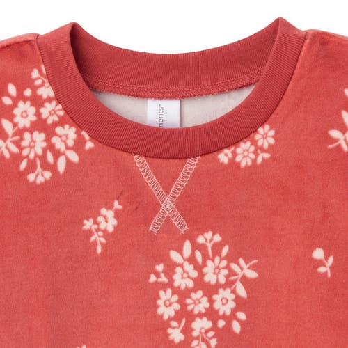 Modern Moments™ By Gerber Fleece Pajama Top & Pant Set In Red Bouquet