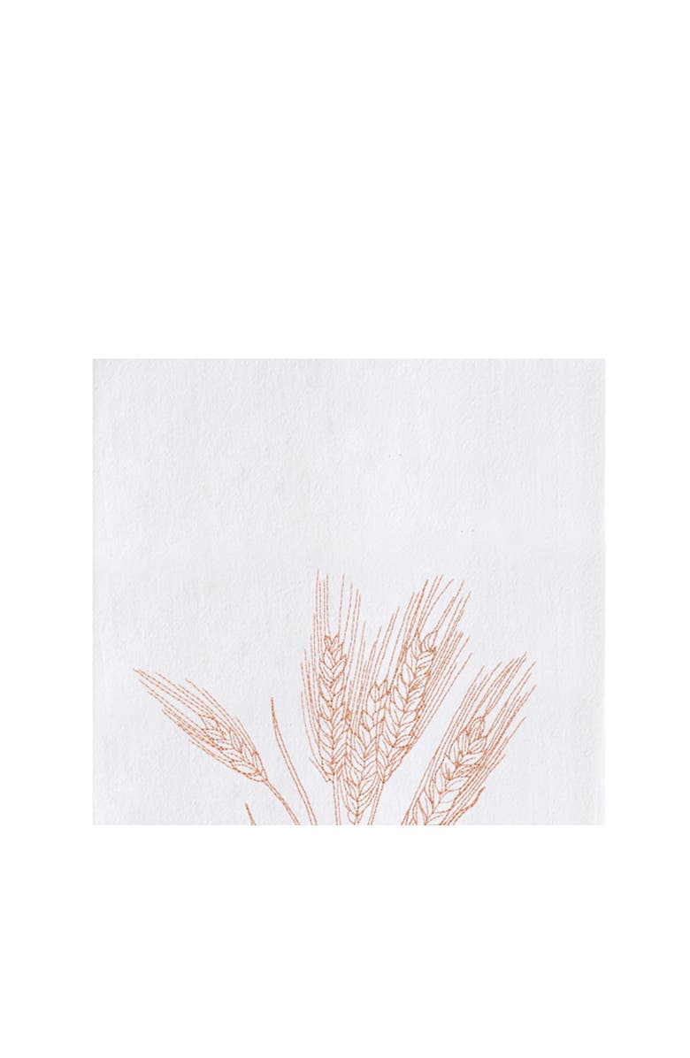 C&F Home Autumn Fields Wheat Embroidered Cotton Flour Sack Dishtowel, Alternate, color, Yellow