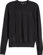 Emporio Armani Rhinestone Lightweight Wool Sweater