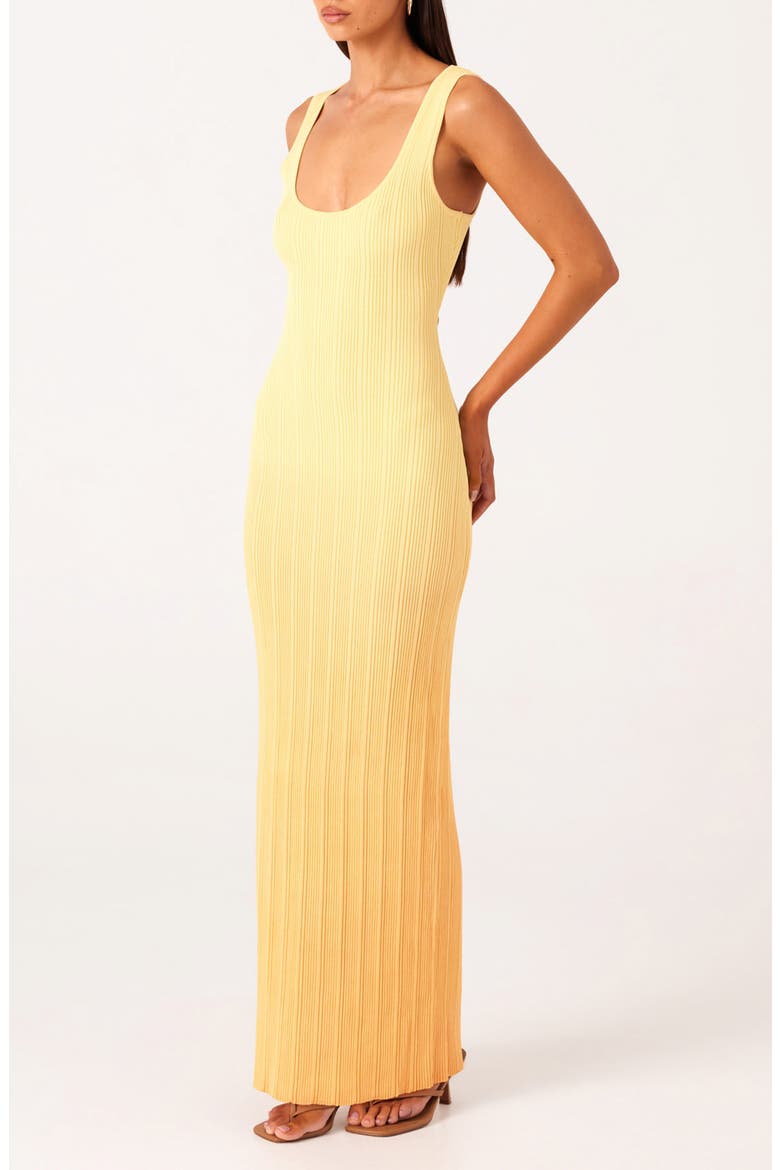 Odessa Ombré Variegated Rib Cody-Con Maxi Dress, Alternate, color, MANGO OMBRE