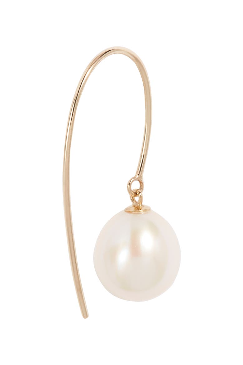 Freshwater Pearl Drop Earrings, Alternate, color, WHITE- 14K YELLOW GOLD