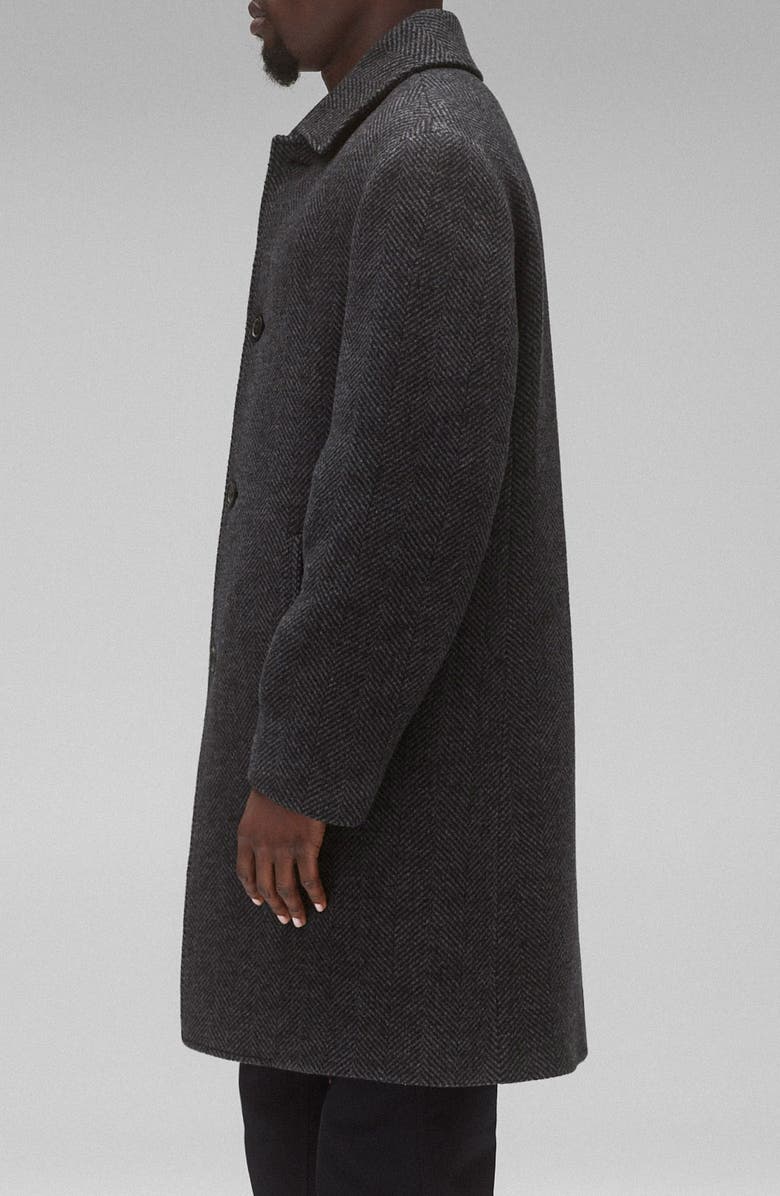 Reigning Champ Wool Blend Herringbone Scout Coat, Alternate, color, 