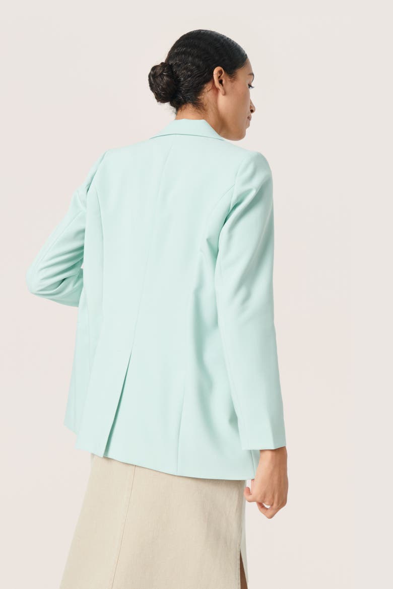 Corinne Notch Lapel Regular Fit Blazer, Alternate, color, Surf Spray