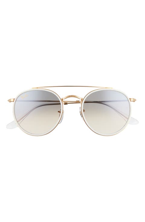 51mm Aviator Gradient Lens Sunglasses