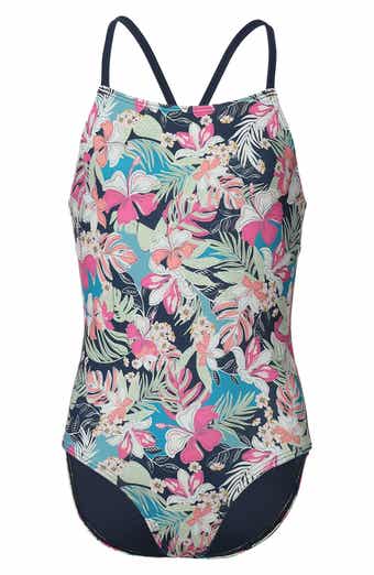Roxy Kids' Moody Tropical One-Piece Swimsuit