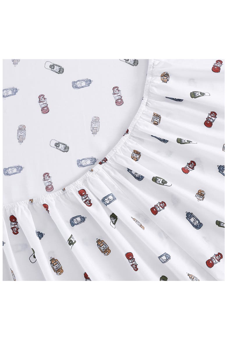 Explore Lantern Twin Cotton Percale Sheet Set, Alternate, color, WHITE