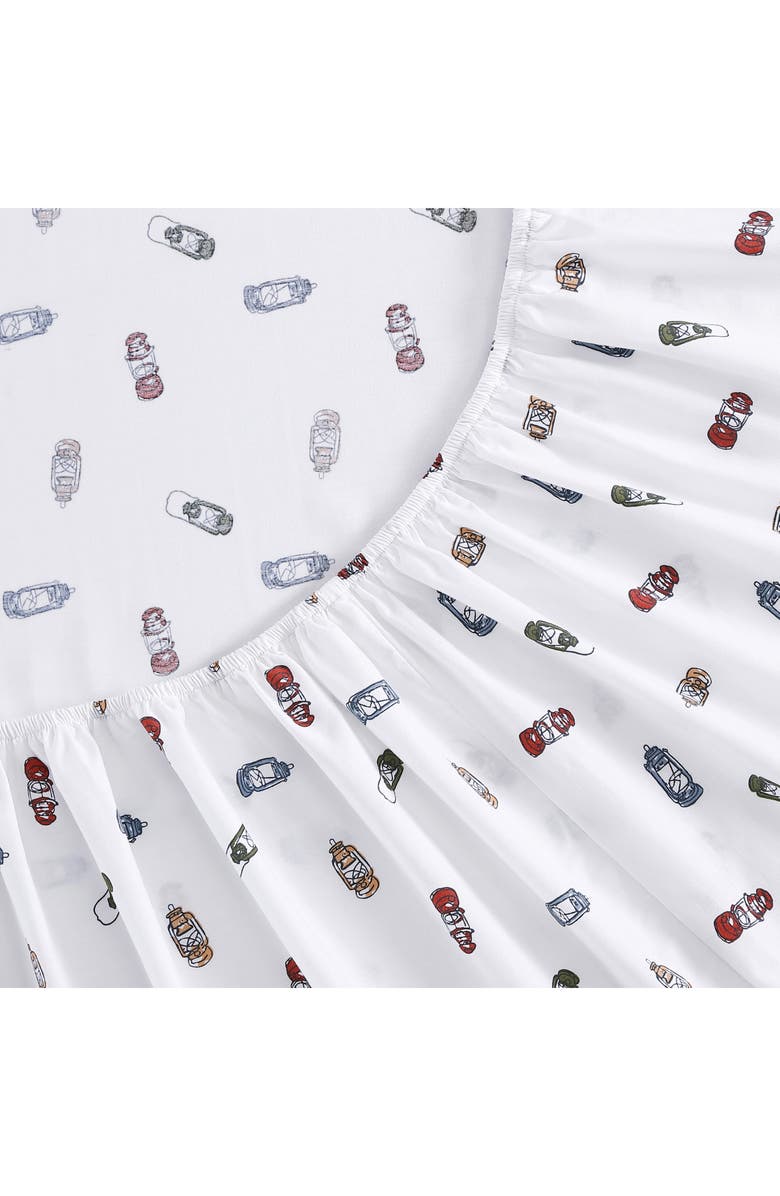 Eddie Bauer Explore Lantern Twin Cotton Percale Sheet Set, Alternate, color, White