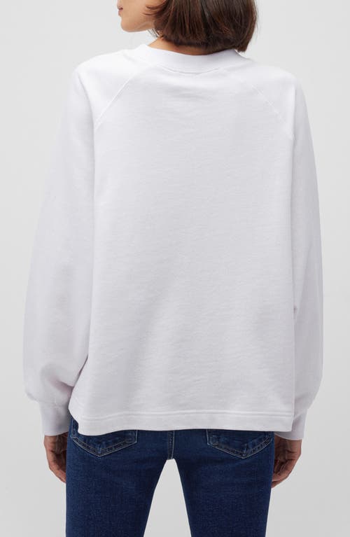 Mavi Jeans Cotton Blend Sweatshirt In White