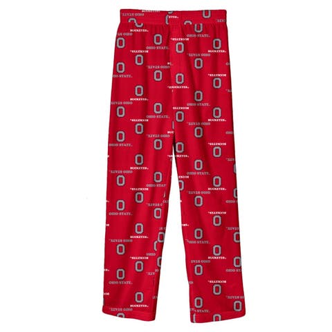Youth Outerstuff Scarlet Ohio State Buckeyes All-Over Team Logo Pants