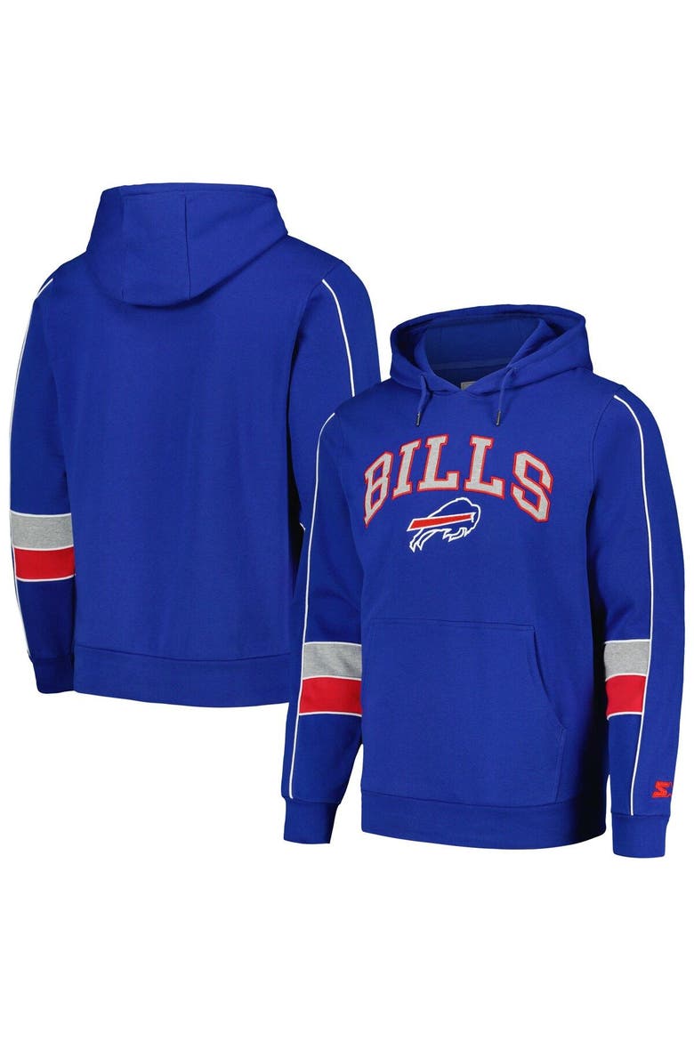 Men's Starter Royal Buffalo Bills Captain Pullover Hoodie, Main, color, Royal