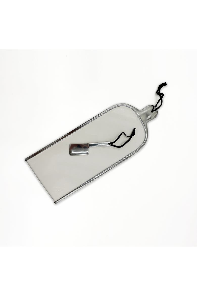 Cheese Paddle with Knife Set, Main, color, Snow