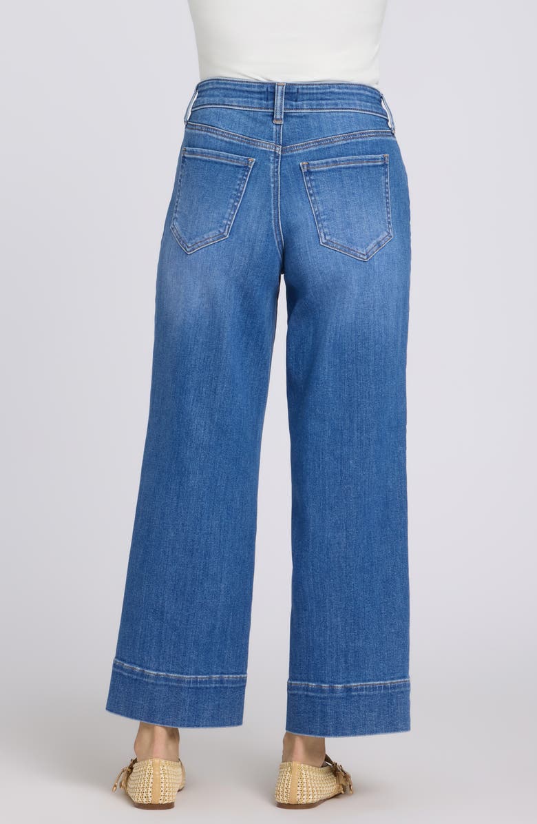 NYDJ Teresa Wide Hem Ankle Wide Leg Jeans, Alternate, color, Blue Paradise