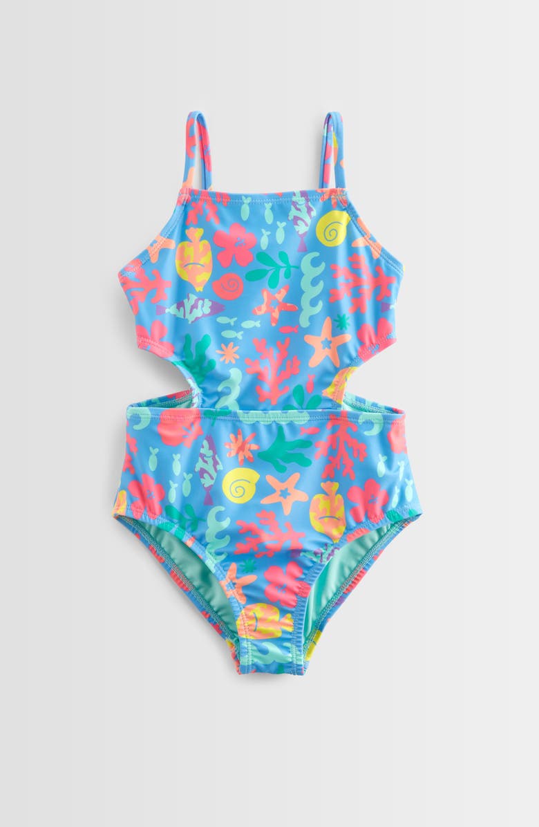 Tucker + Tate Kids' Side Cutout One-Piece Swimsuit, Main, color,