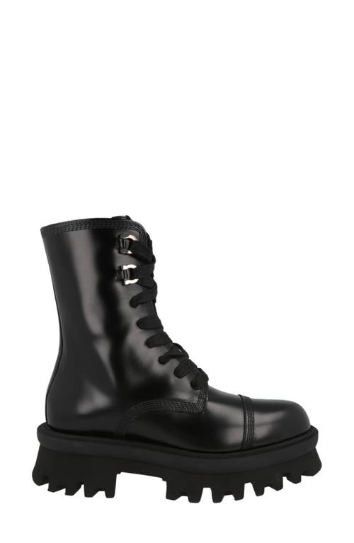 Ferragamo Black 30 Gancini Leather Biker Boots In Black