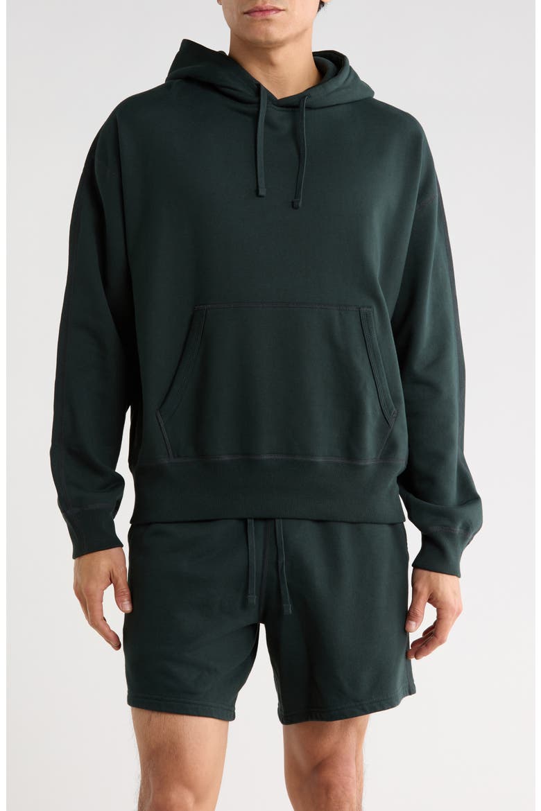 Midweight Terry Relaxed Hoodie, Main, color, PETROL
