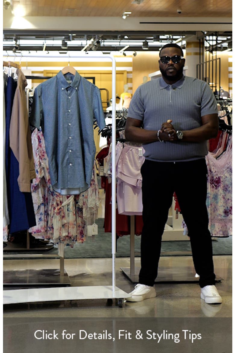 Zollar Geometric Print Short Sleeve Button-Down Shirt video