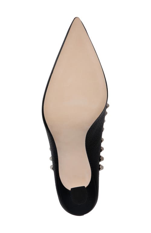 Beautiisoles Goergia Pointed Toe Mule In Black