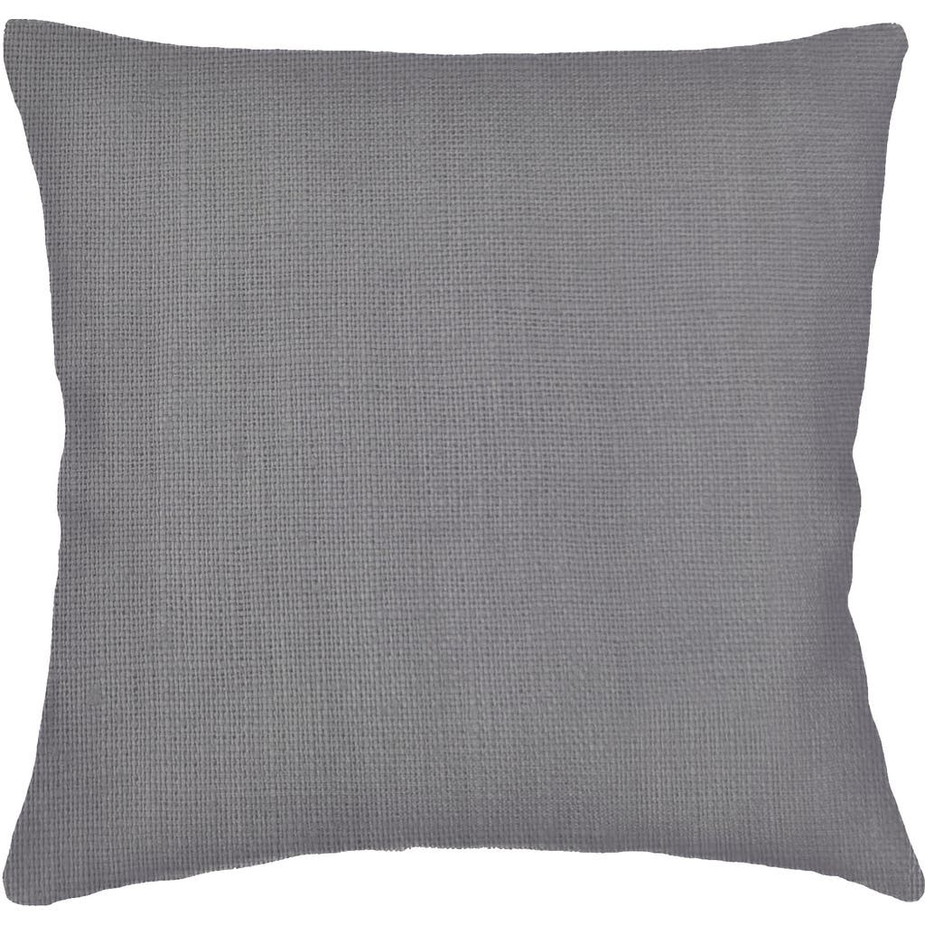 Anaya So Soft Linen Euro Pillow With Down Alternative Insert In Classic Grey