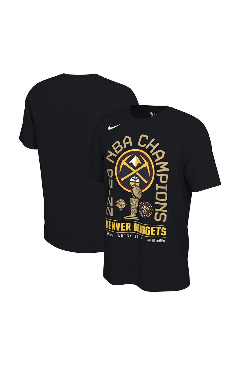 Nike Men's Nike Black Denver Nuggets 2023 NBA Finals Champions Locker Room T-Shirt, Alternate, color,