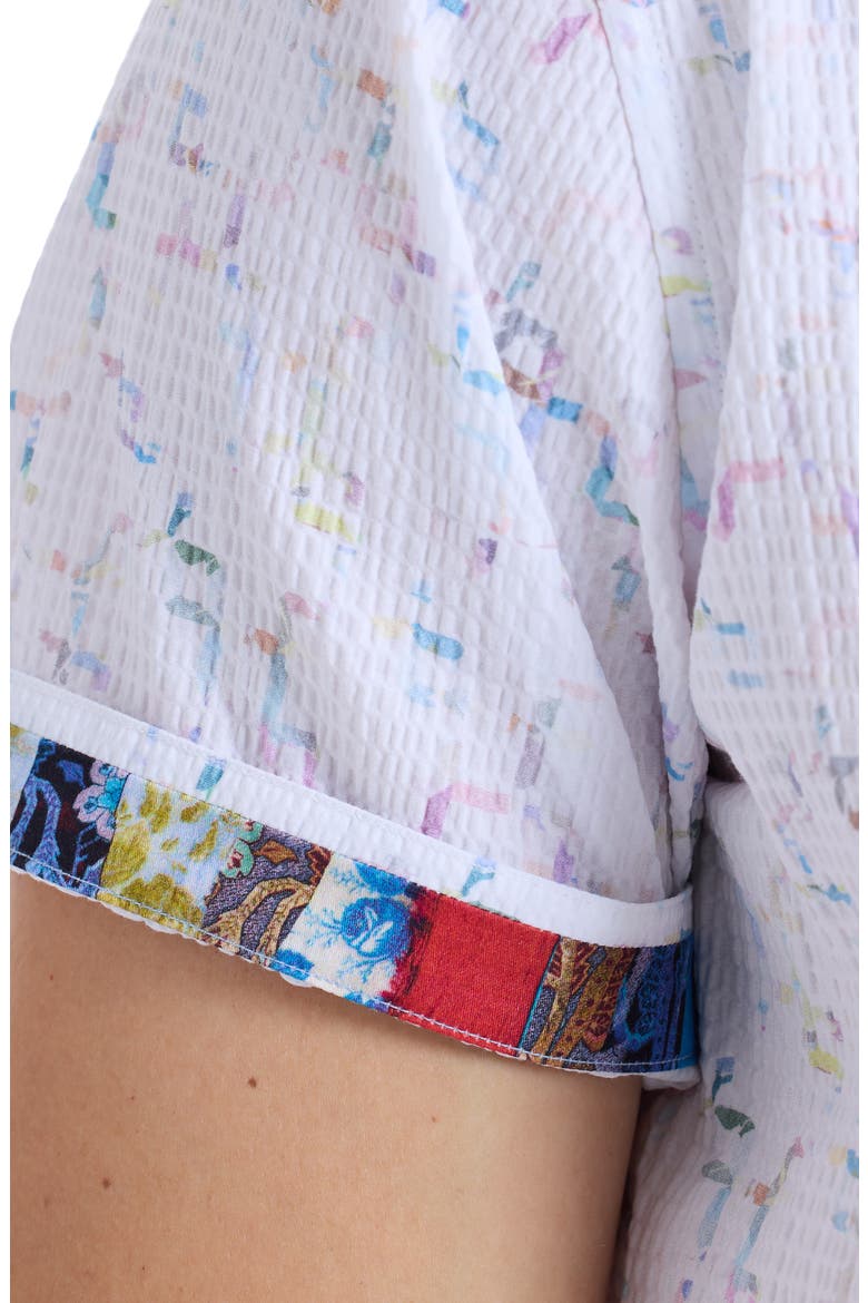 Kingshold Short Sleeve Button-Up Shirt, Alternate, color, MULTI