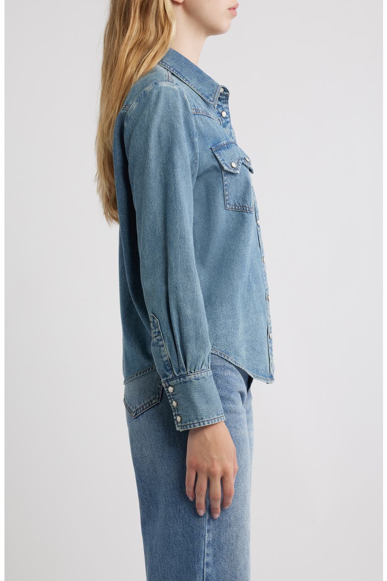 Howdy Denim Shirt, Alternate, color, OLDHAM WASH