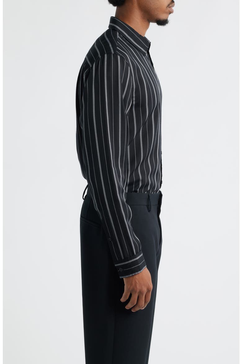 Stripe Long Sleeve Button-Up Shirt, Alternate, color, BLACK KIYOSHI STRIPE