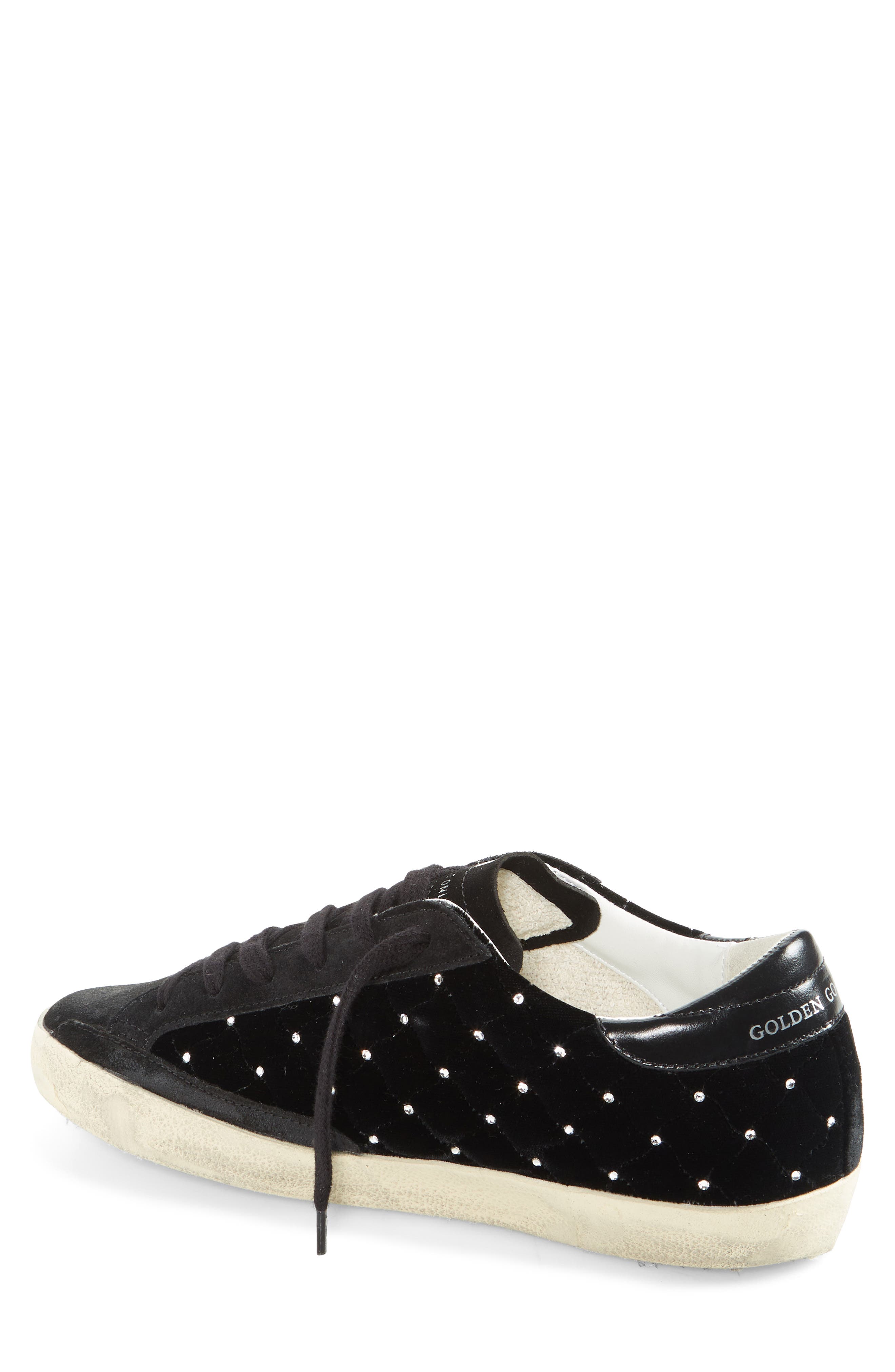 Golden Goose Super-Star Quilted Sneaker, Alternate, color, Black