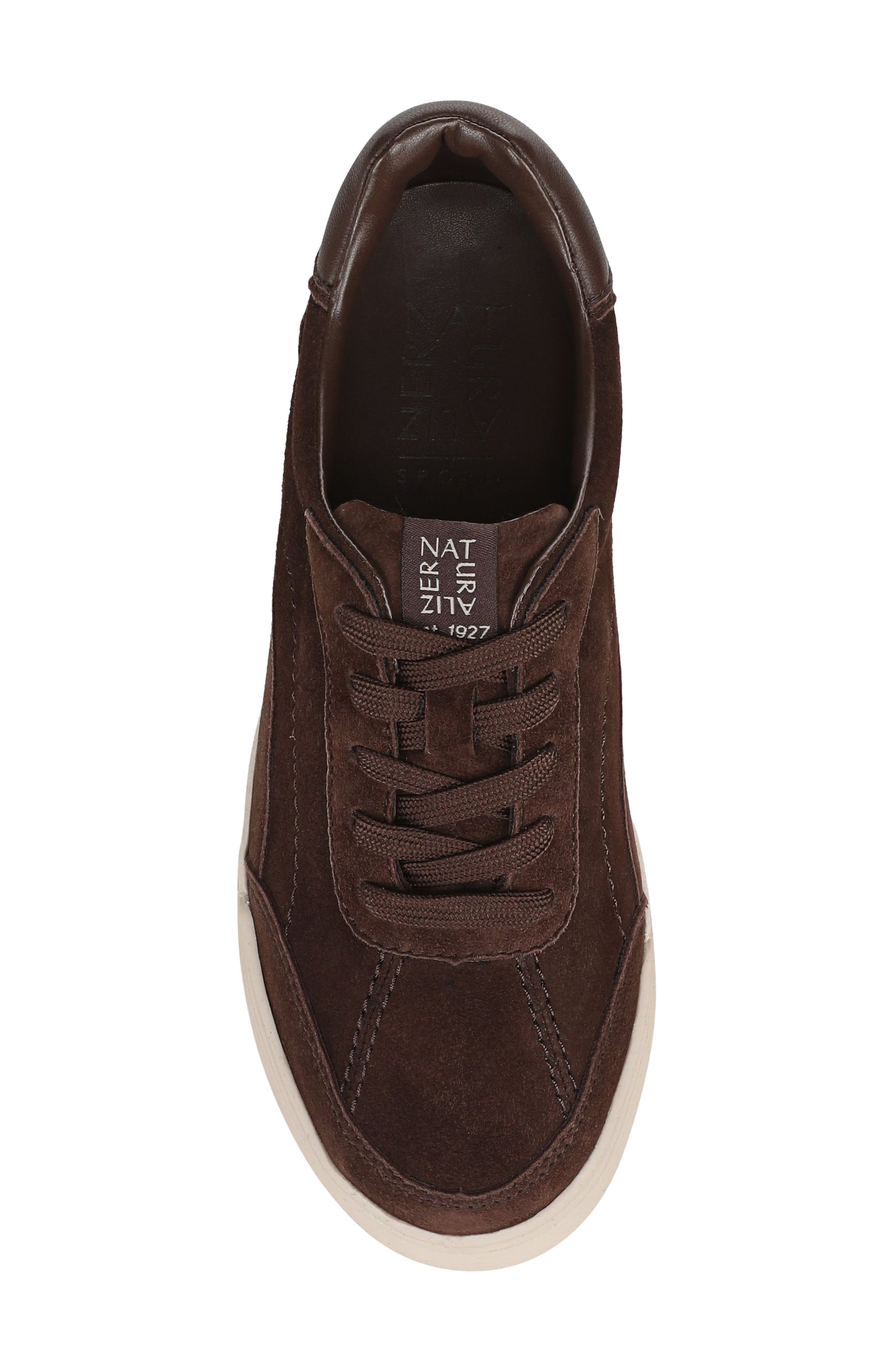 Cami Leather Sneaker, Alternate, color, CHOCOLATE SUEDE
