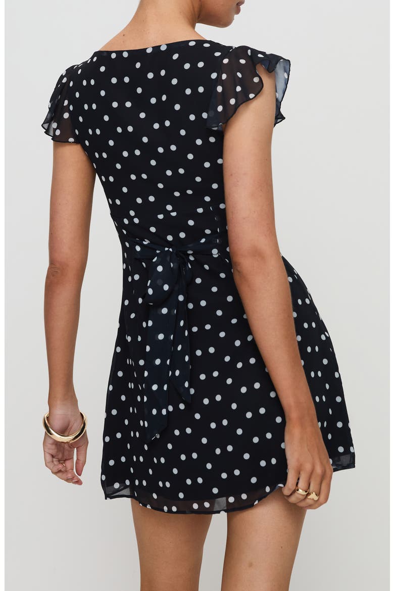 I Guess So Polka Dot Minidress, Alternate, color, BLACK