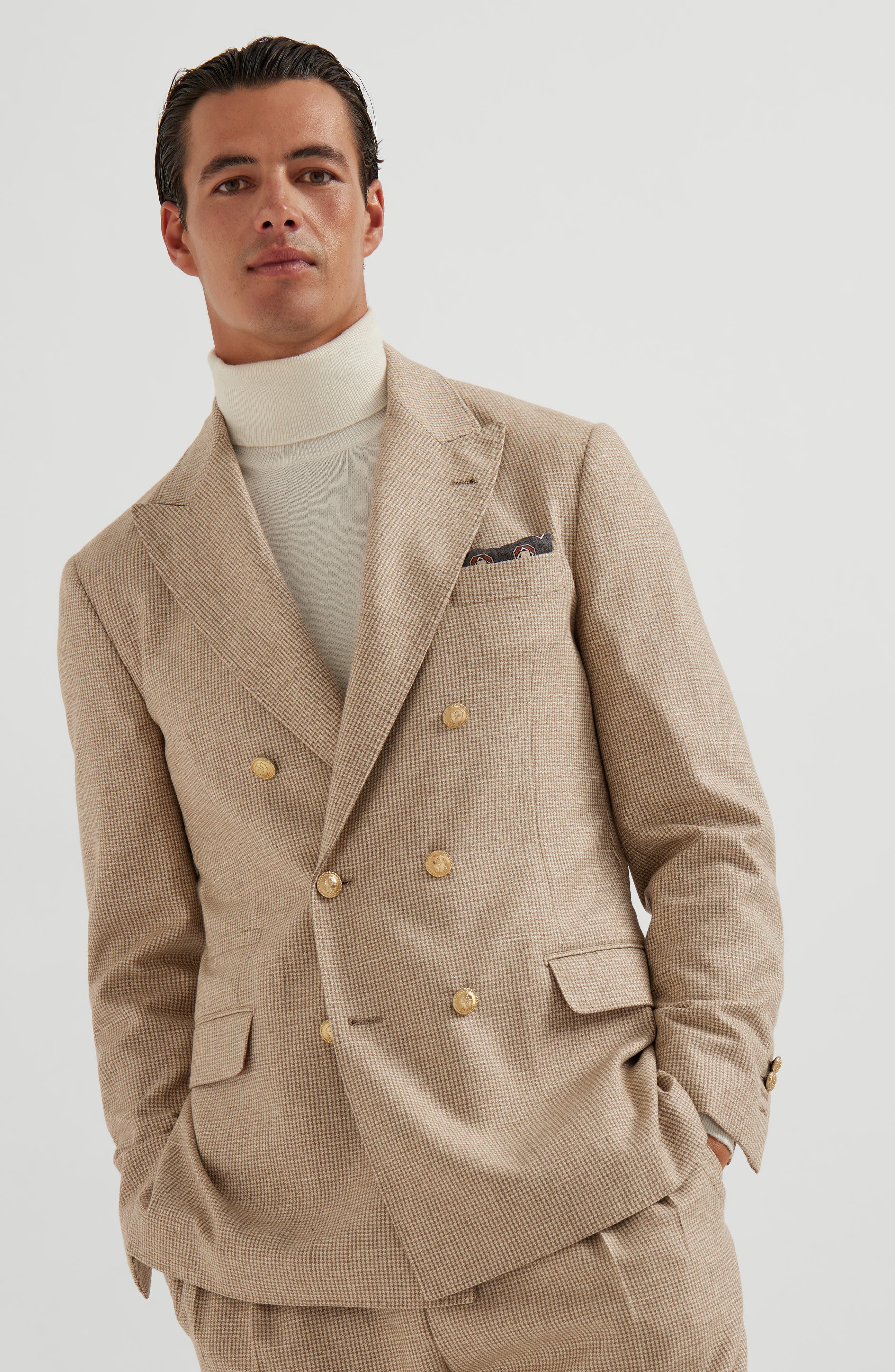 Houndstooth deconstructed blazer - image 2