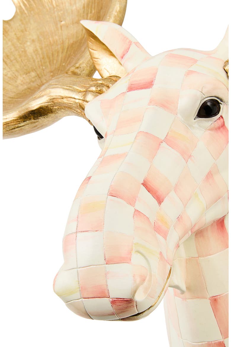 Rosy Check Moose Wall Decor, Alternate, color, ROSY