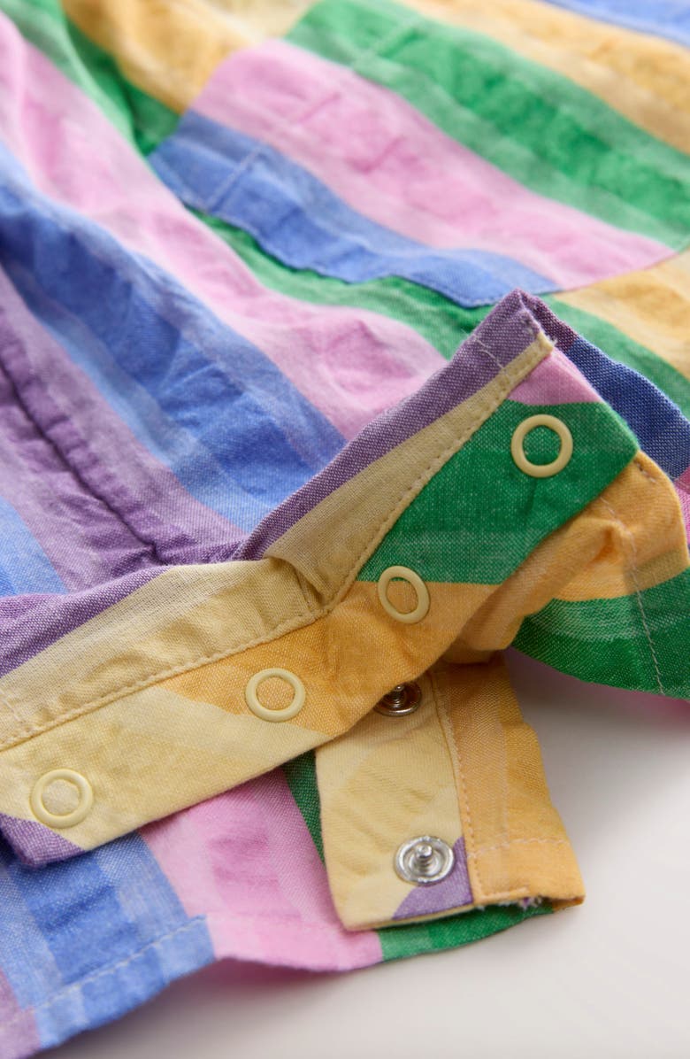 NEXT Kids' Rainbow Cotton Romper, Alternate, color, Blue Multi