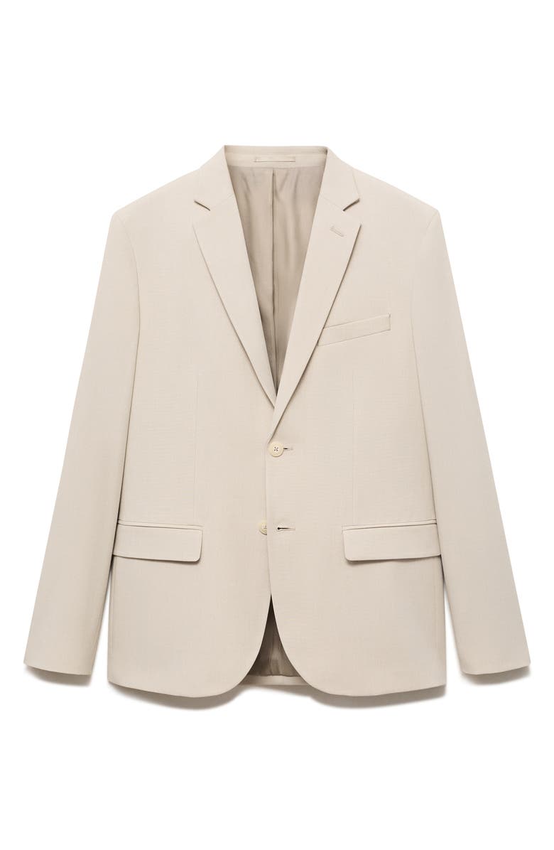 MANGO Slim Fit Suit Jacket, Alternate, color, Beige