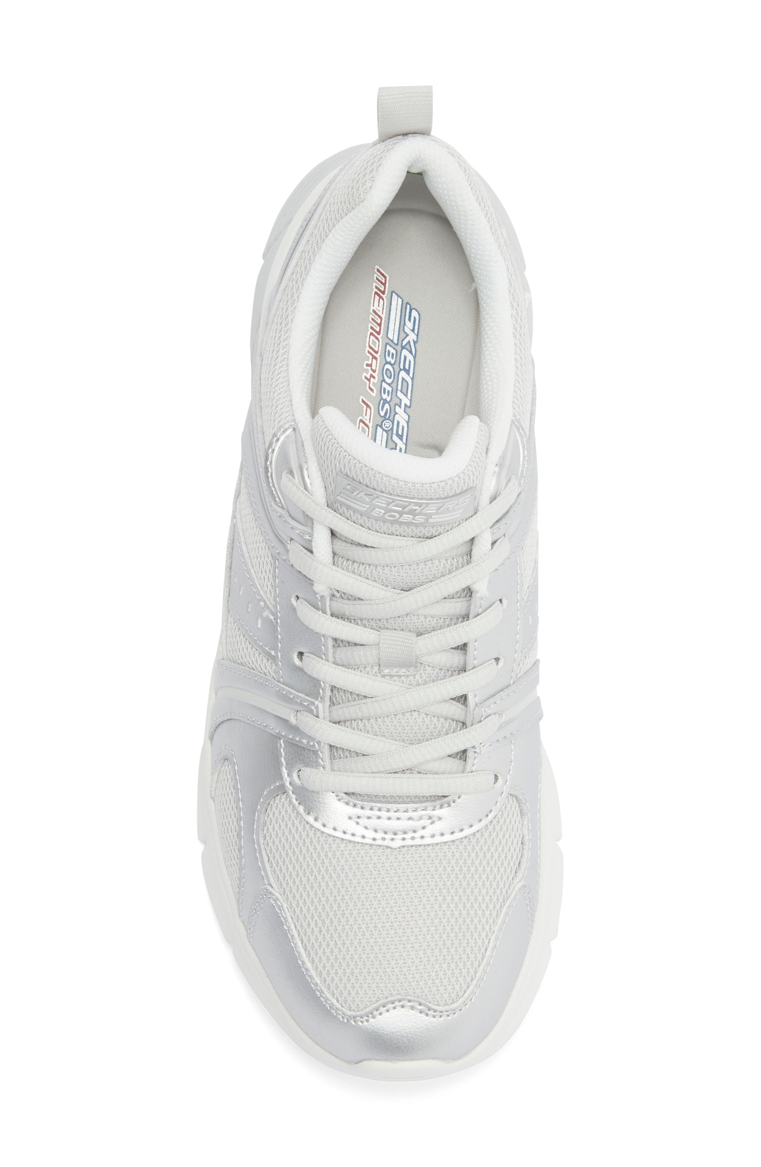 SKECHERS BOBS Vamos Sneaker, Alternate, color, Silver