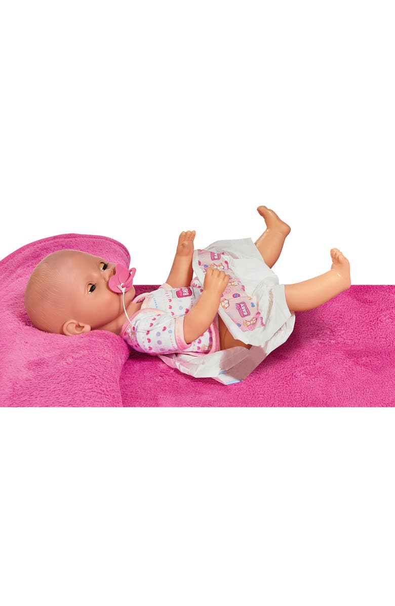Simba 15 Inch Drink & Wet Baby Doll Set with Accessories for Kids Ages 3+, Alternate, color, Multicolored