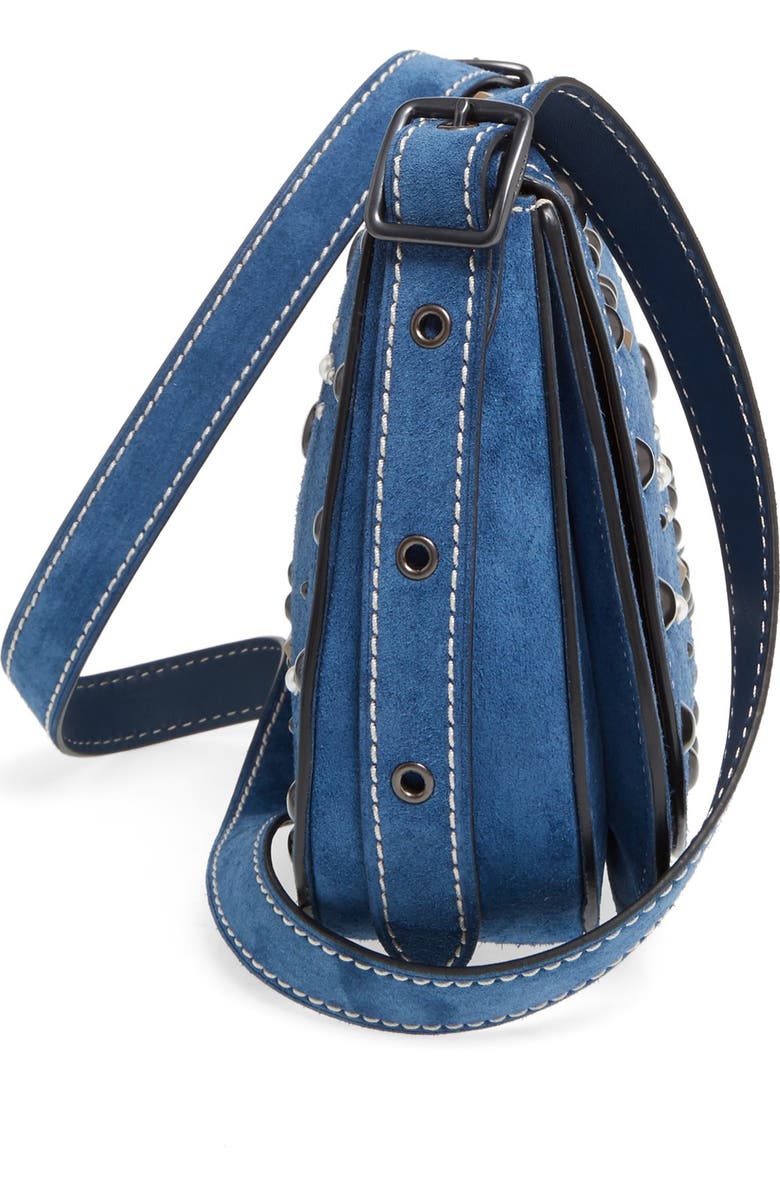 COACH 1941 '23' Suede Saddle Bag, Alternate, color,