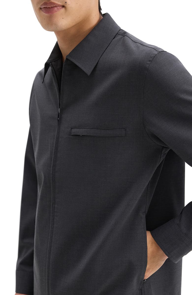 Theory Travel Motion Wool Blend Overshirt, Alternate, color, 
