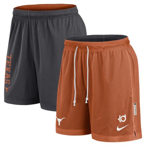 Men's Nike Texas Orange/Anthracite Texas Longhorns Courtside Standard Issue Dri-FIT Reversible Shorts