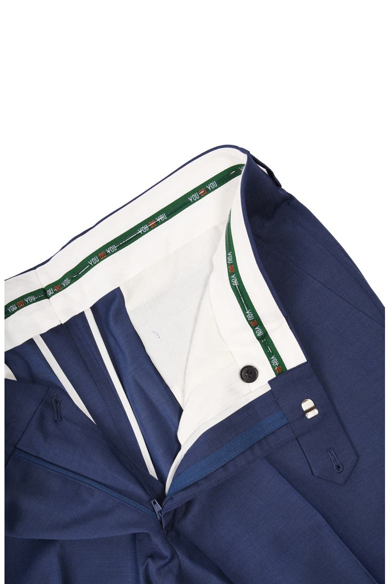 Slim Fit Wool Blend Suit, Alternate, color, NAVY