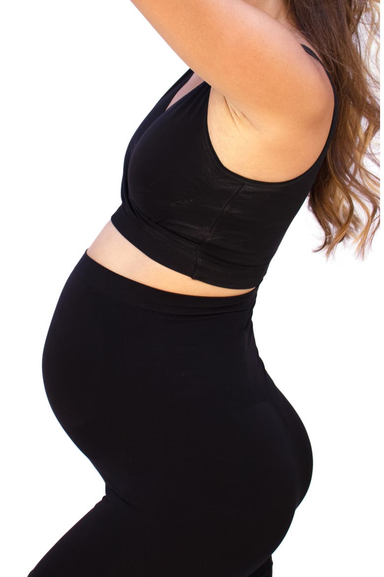 Ingrid & Isabel® Maternity Shapewear Shorts, Alternate, color, BLACK