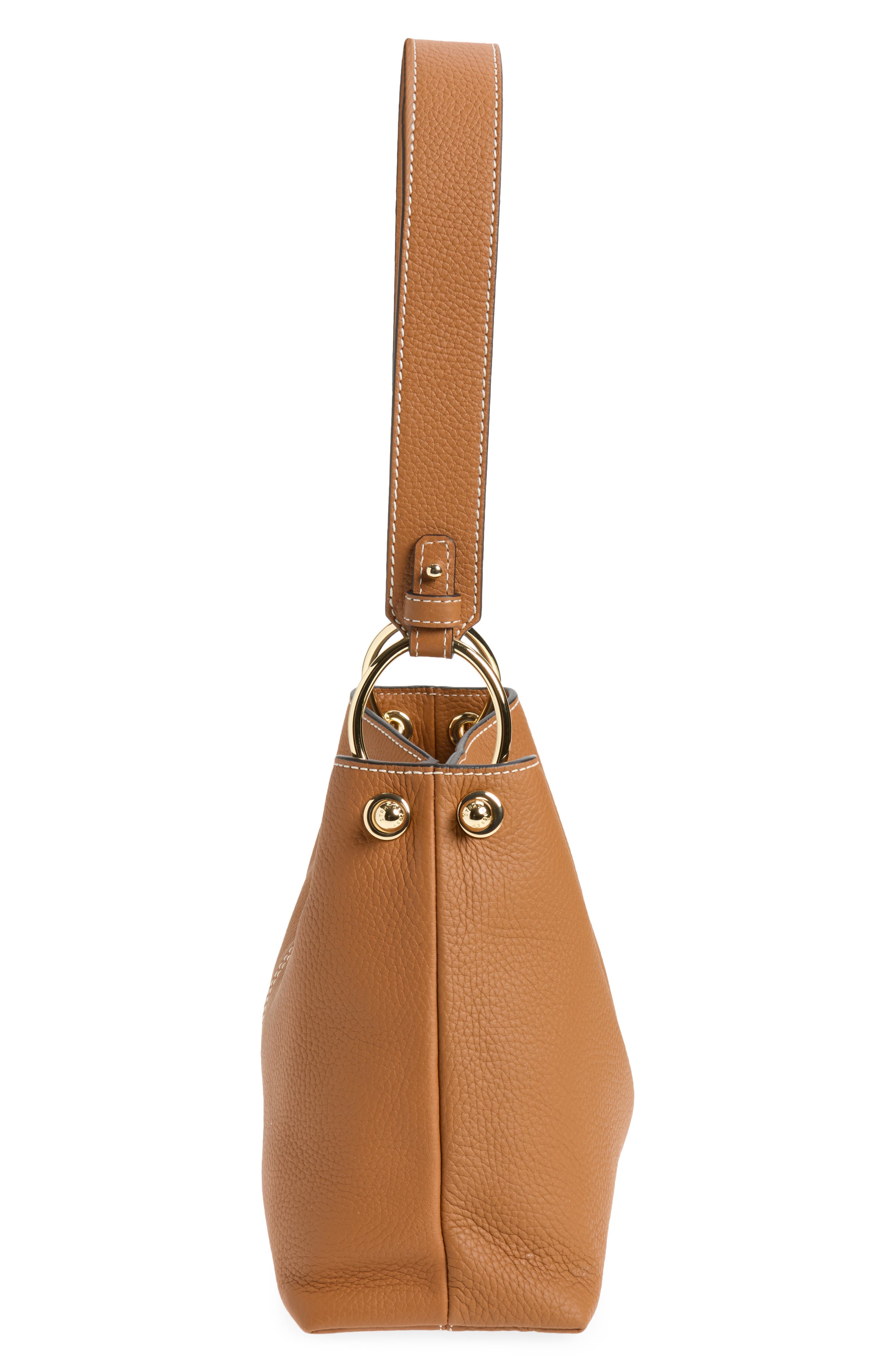 Lana Leather Hobo Bag, Alternate, color, TAN