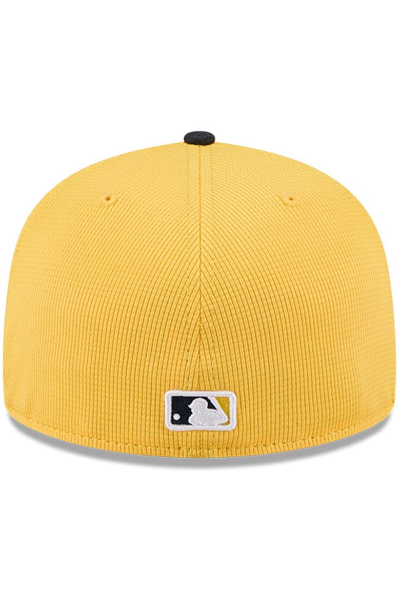New Era Men's New Era Yellow/Black Minnesota Twins City Connect Batting Practice 59FIFTY Fitted Hat, Alternate, color, Gold