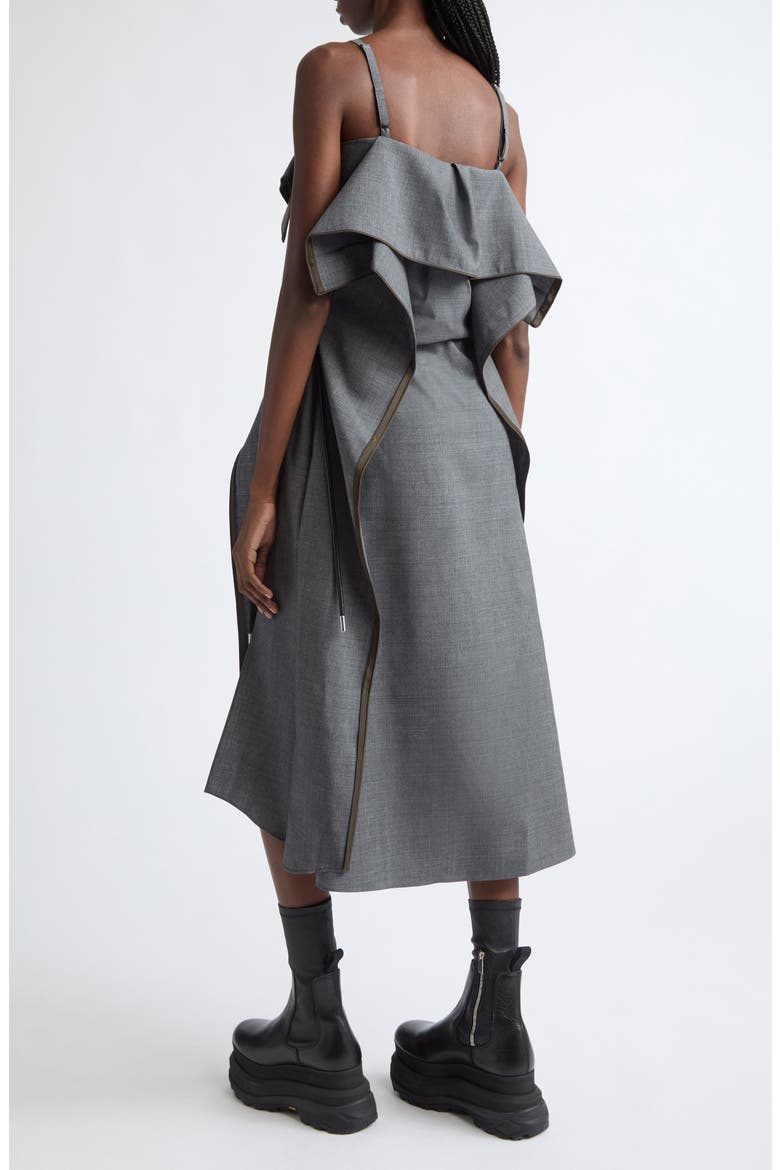 Suiting Midi Dress, Alternate, color, GRAY